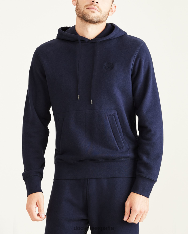 sudadera deportiva con capucha, ajuste regular hombres Dockers blazer azul marino - azul ropa 8F0406539