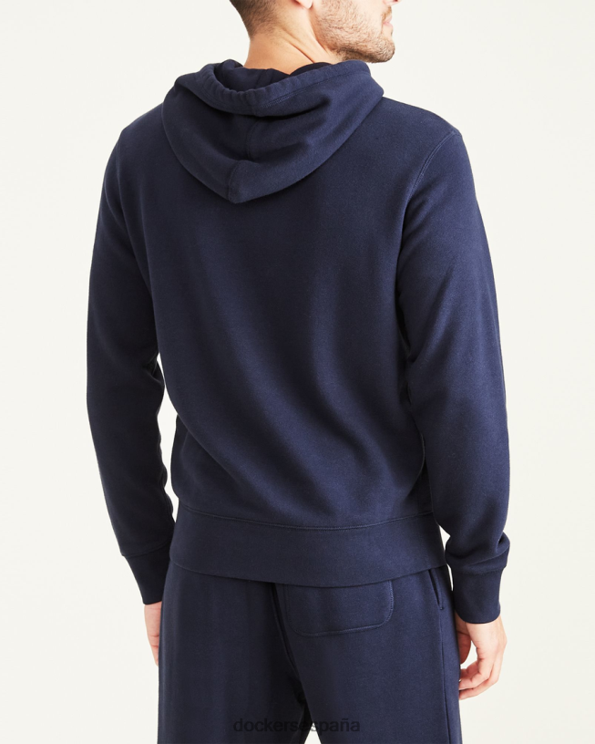 sudadera deportiva con capucha, ajuste regular hombres Dockers blazer azul marino - azul ropa 8F0406539