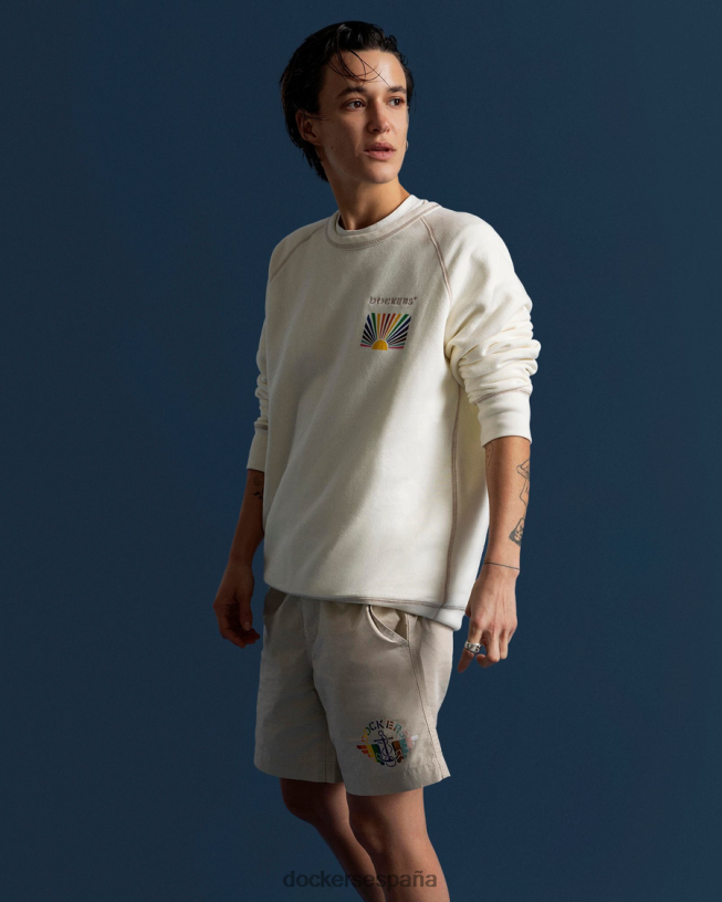 sudadera del equipo del orgullo hombres Dockers blanco ropa 8F0406421