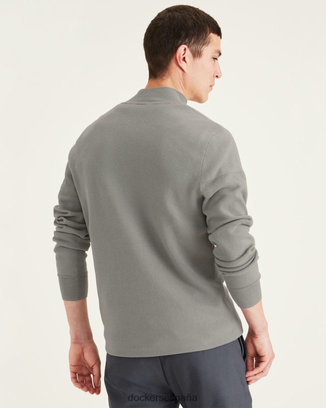 Jersey con cremallera de 1/4, corte regular hombres Dockers lámina - gris ropa 8F0406831