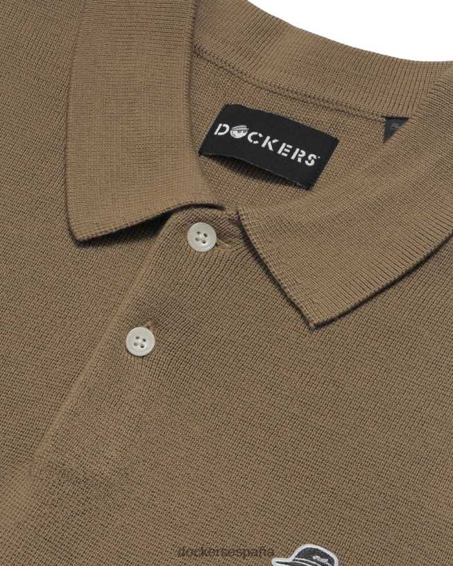 polo suéter malbon, ajuste regular hombres Dockers cosecha de oro - bronceado ropa 8F0406407