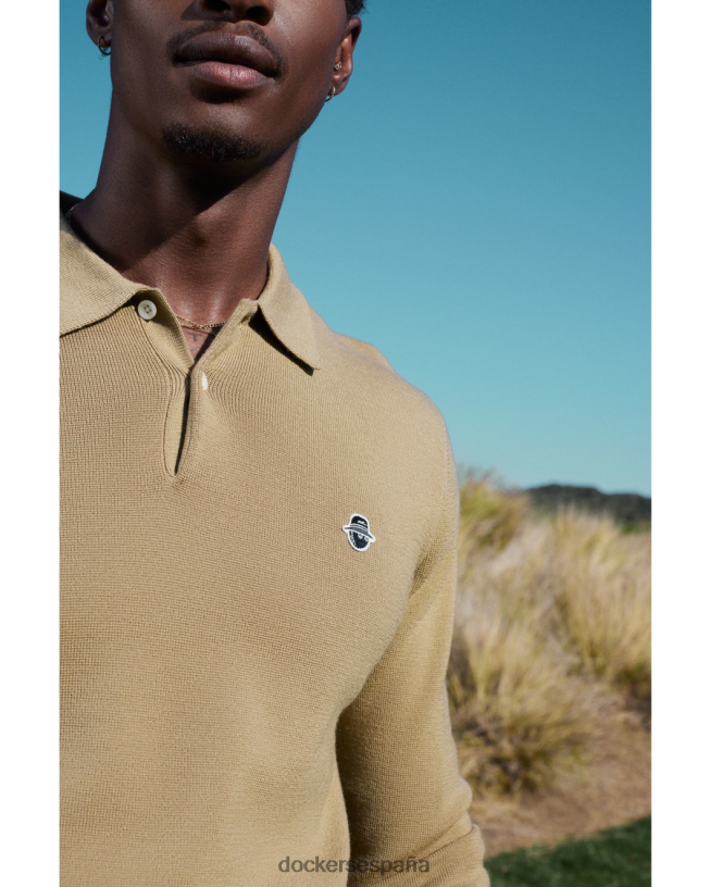 polo suéter malbon, ajuste regular hombres Dockers cosecha de oro - bronceado ropa 8F0406407