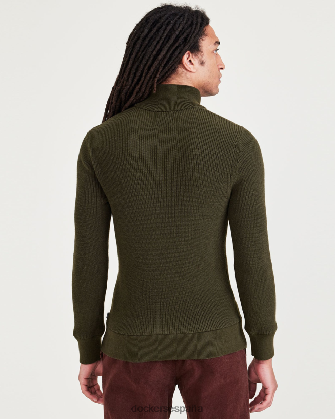 suéter de cuello alto, ajuste regular hombres Dockers noche del bosque - verde ropa 8F0406560