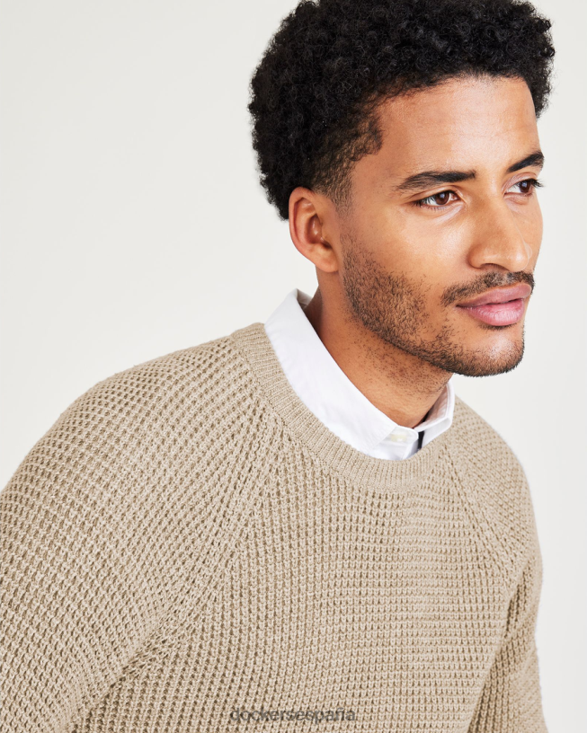 suéter de cuello redondo, corte regular hombres Dockers Sáhara caqui ropa 8F0406650