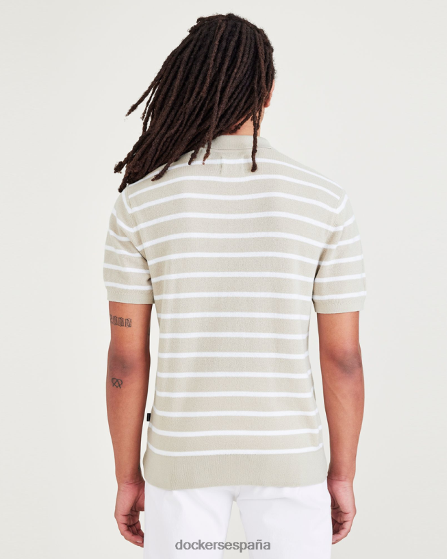 suéter tipo polo, corte regular hombres Dockers Sáhara caqui ropa 8F0406635