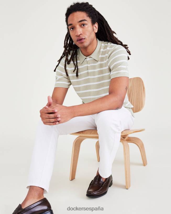 suéter tipo polo, corte regular hombres Dockers Sáhara caqui ropa 8F0406635