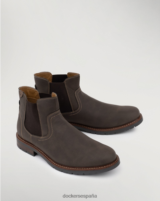 botas chelsea rescate hombres Dockers marron oscuro zapatos 8F04061055