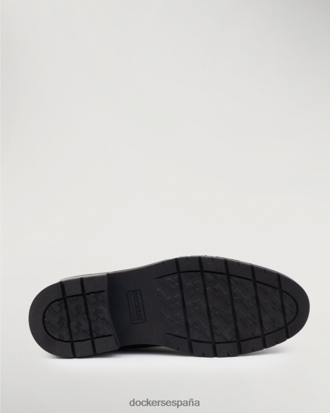 botas sutton con puntera tipo mocasín hombres Dockers negro zapatos 8F04061049