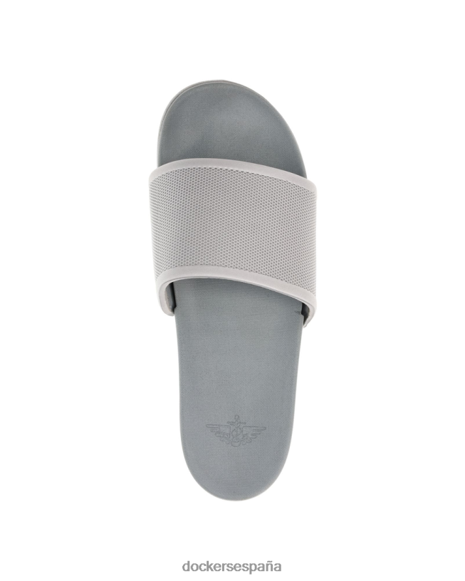 tobogán de confort deportivo hombres Dockers gris zapatos 8F04061072