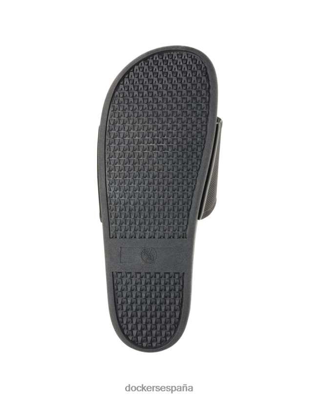 tobogán de confort deportivo hombres Dockers negro zapatos 8F04061075