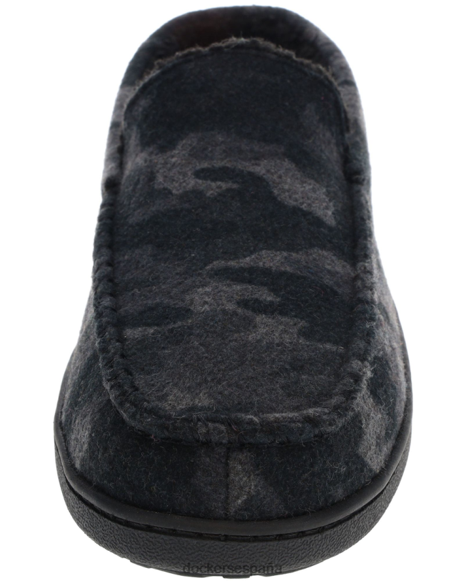 mocasín veneciano de ultralana con forro a cuadros hombres Dockers camuflaje - gris zapatos 8F04061059
