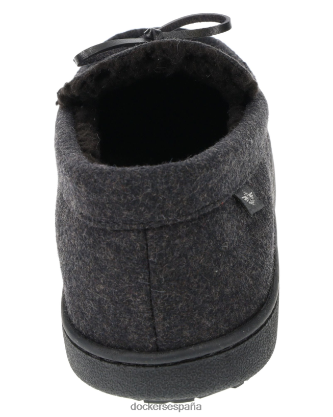 mocasines tipo canotier de microgamuza hombres Dockers carbón - negro zapatos 8F04061060