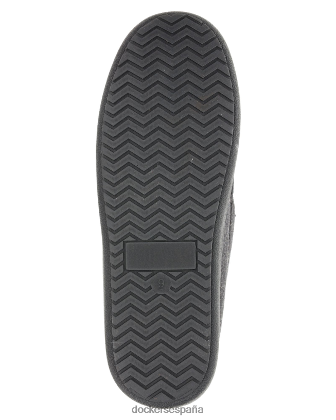 mocasines tipo canotier de microgamuza hombres Dockers carbón - negro zapatos 8F04061060