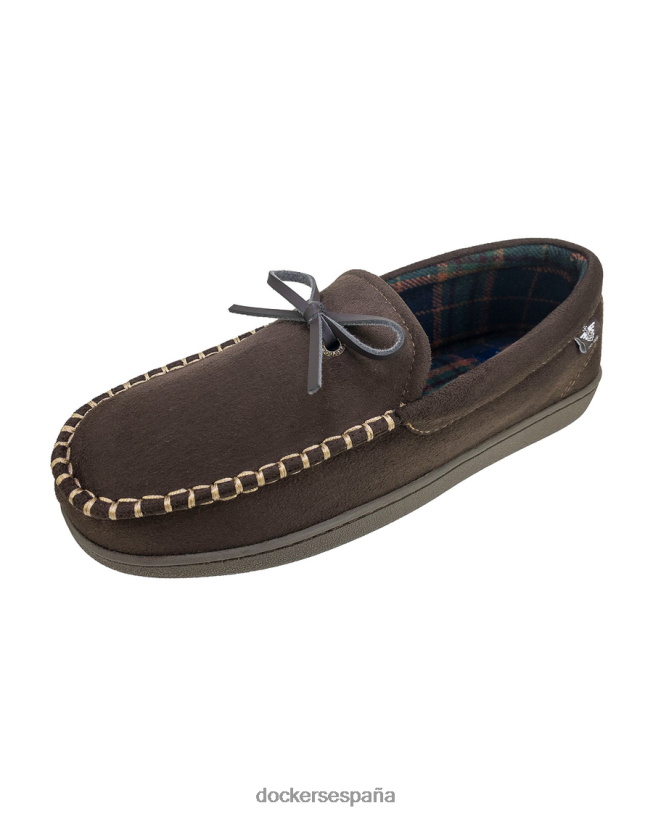 mocasines tipo canotier de microgamuza hombres Dockers marrón zapatos 8F04061061