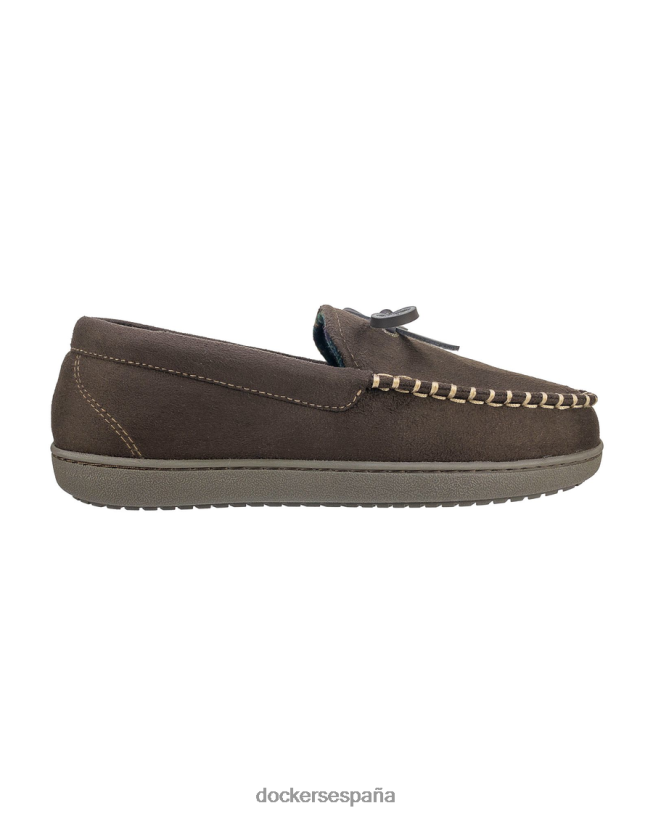 mocasines tipo canotier de microgamuza hombres Dockers marrón zapatos 8F04061061