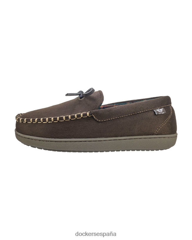 mocasines tipo canotier de microgamuza hombres Dockers marrón zapatos 8F04061061
