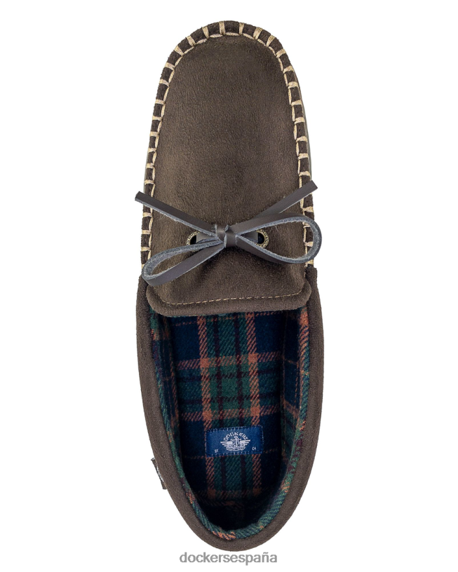 mocasines tipo canotier de microgamuza hombres Dockers marrón zapatos 8F04061061