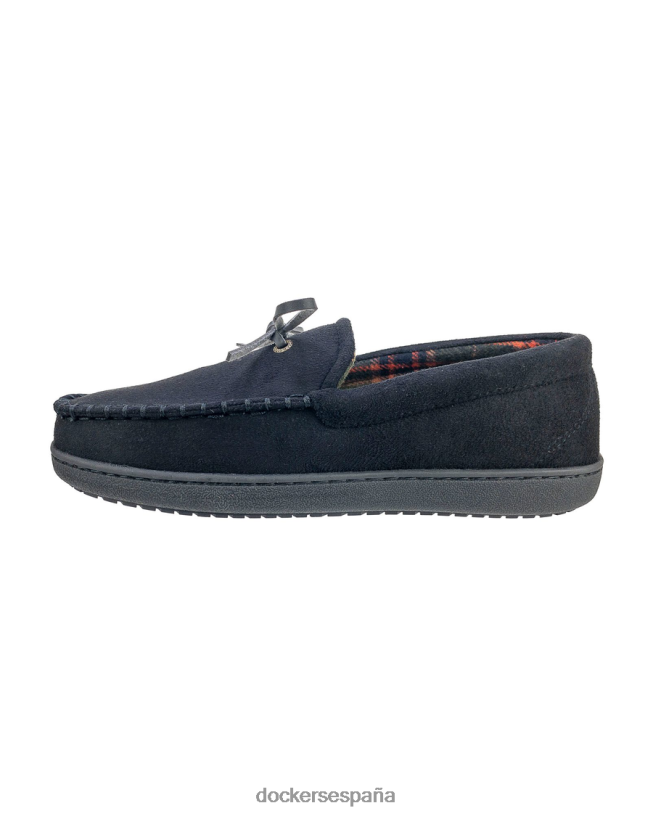 mocasines tipo canotier de microgamuza hombres Dockers negro zapatos 8F04061062