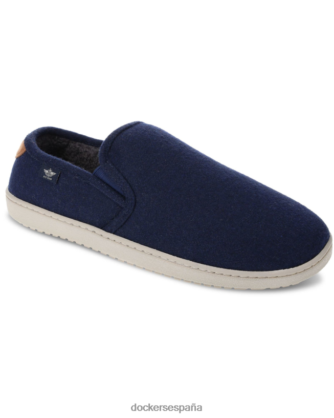 pantuflas de lana hombres Dockers Azul marino zapatos 8F04061087