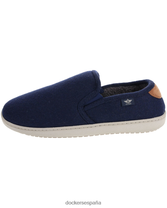 pantuflas de lana hombres Dockers Azul marino zapatos 8F04061087