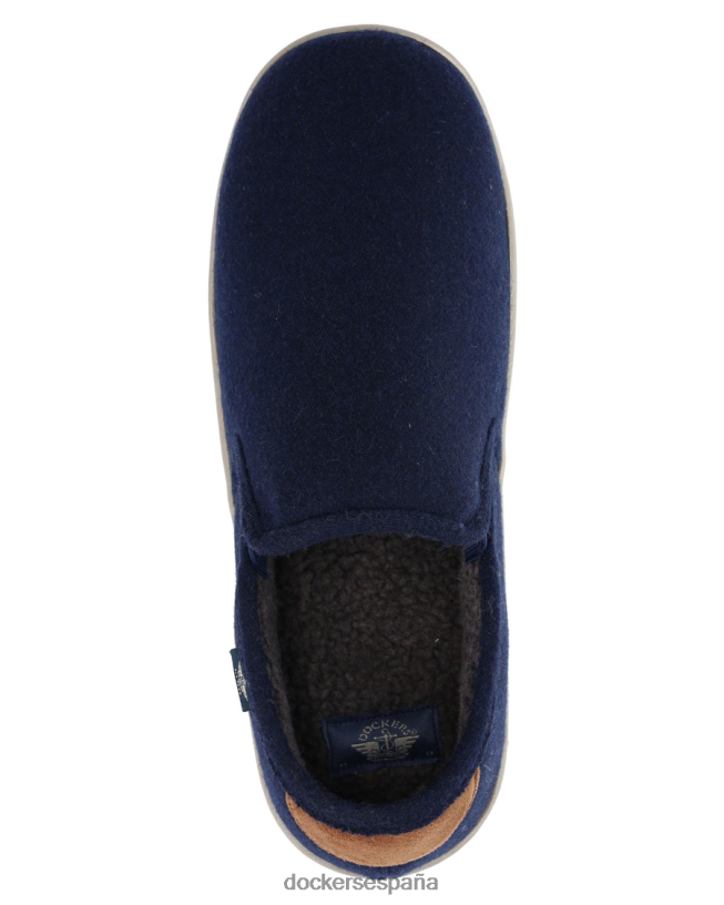 pantuflas de lana hombres Dockers Azul marino zapatos 8F04061087