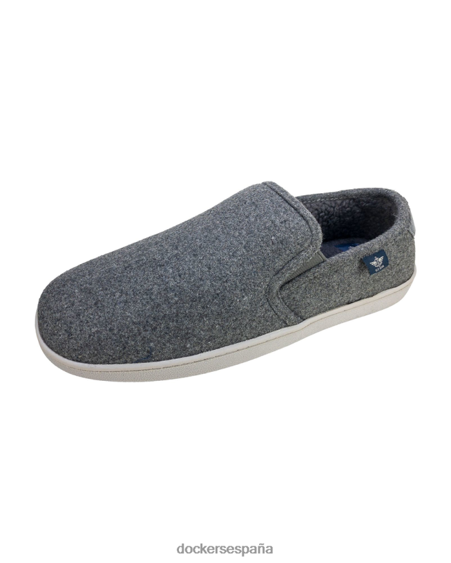 pantuflas de lana hombres Dockers gris zapatos 8F04061089