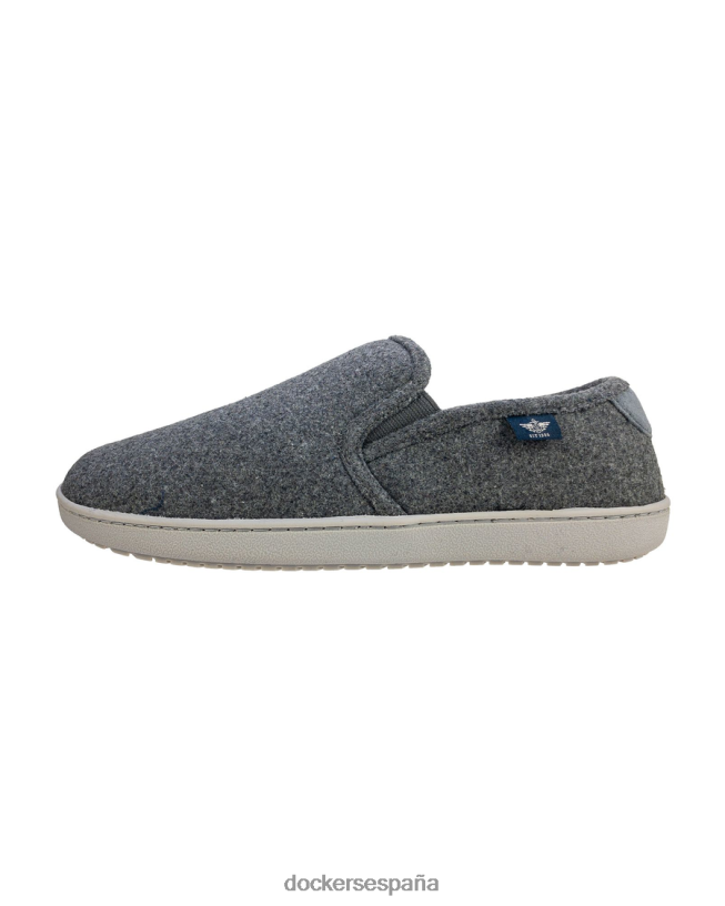 pantuflas de lana hombres Dockers gris zapatos 8F04061089