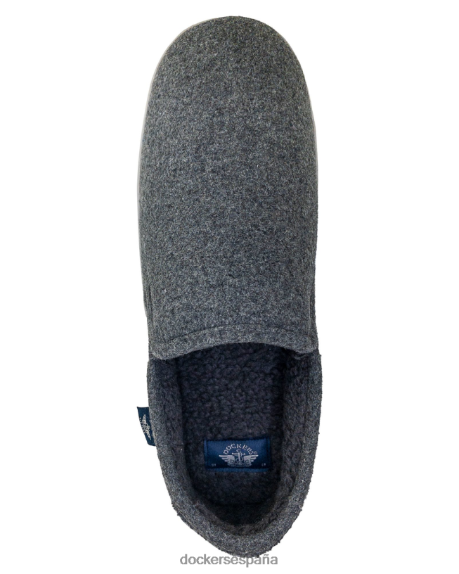 pantuflas de lana hombres Dockers gris zapatos 8F04061089