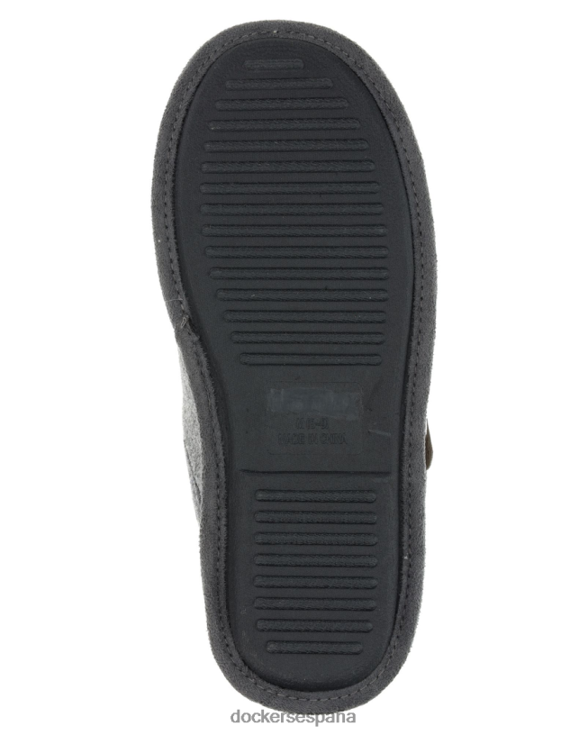 pantuflas de lana hombres Dockers gris zapatos 8F04061093
