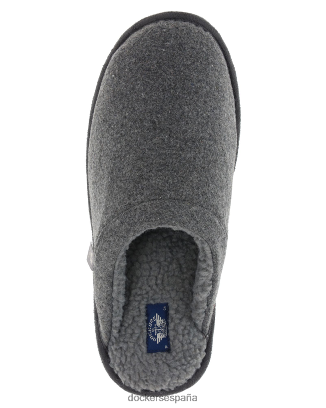 pantuflas de lana hombres Dockers gris zapatos 8F04061093