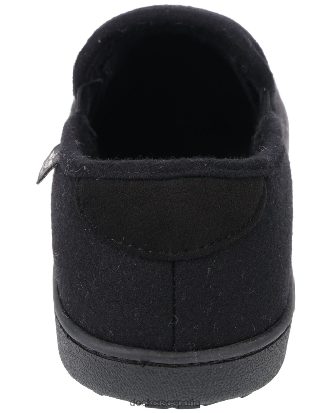 pantuflas de lana hombres Dockers negro zapatos 8F04061088