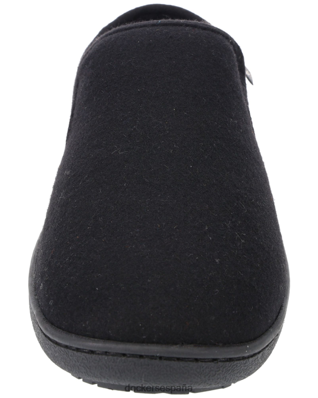 pantuflas de lana hombres Dockers negro zapatos 8F04061088