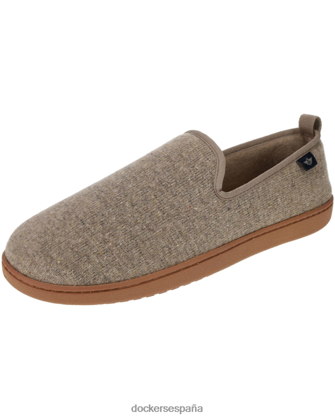 pantuflas de punto hombres Dockers gris topo - bronceado zapatos 8F04061019