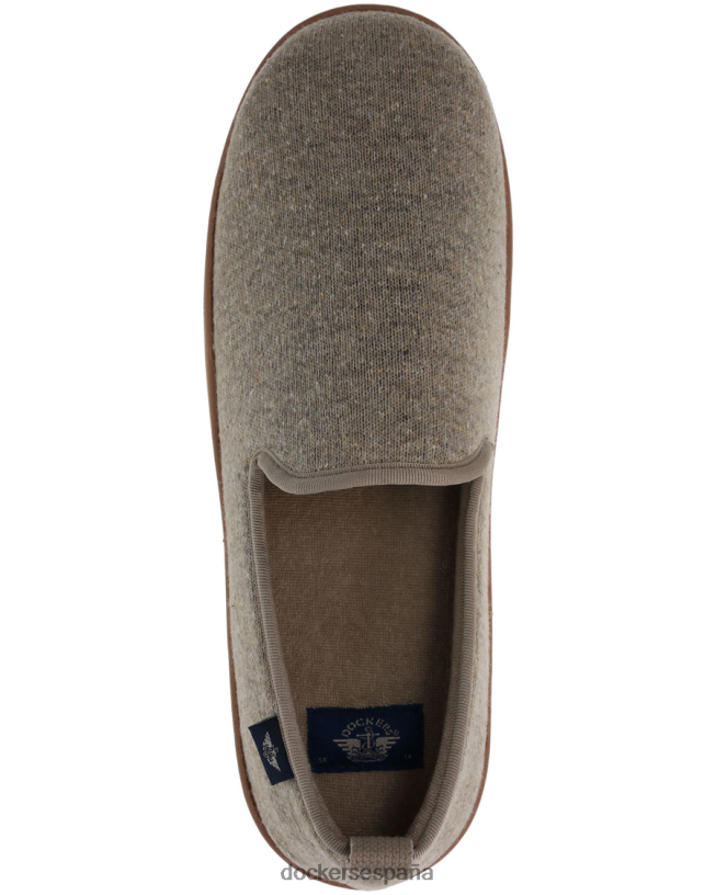 pantuflas de punto hombres Dockers gris topo - bronceado zapatos 8F04061019