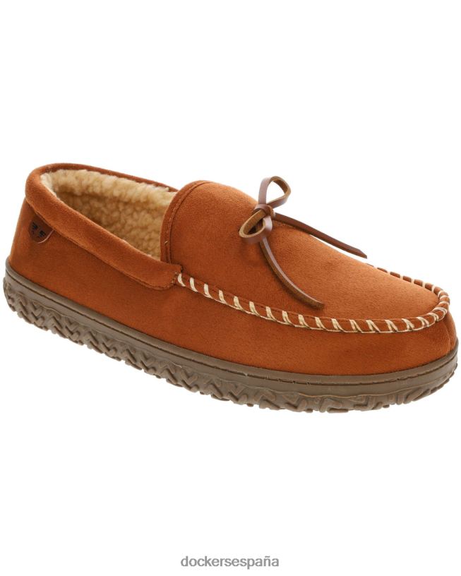 pantuflas estilo mocasín tipo canotier de microgamuza resistente hombres Dockers Castaño zapatos 8F04061064