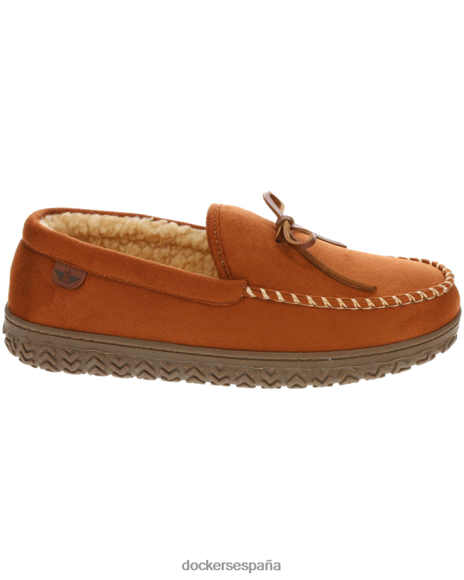 pantuflas estilo mocasín tipo canotier de microgamuza resistente hombres Dockers Castaño zapatos 8F04061064