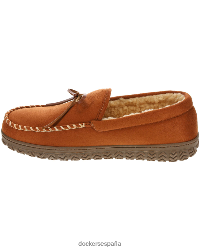 pantuflas estilo mocasín tipo canotier de microgamuza resistente hombres Dockers Castaño zapatos 8F04061064