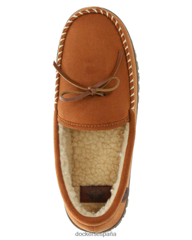 pantuflas estilo mocasín tipo canotier de microgamuza resistente hombres Dockers Castaño zapatos 8F04061064