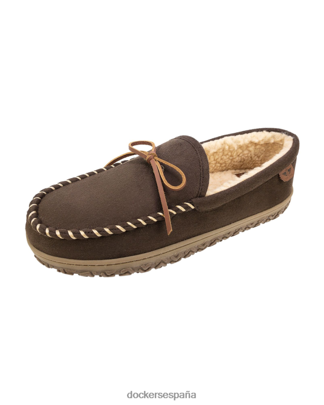 pantuflas estilo mocasín tipo canotier de microgamuza resistente hombres Dockers marrón zapatos 8F04061065