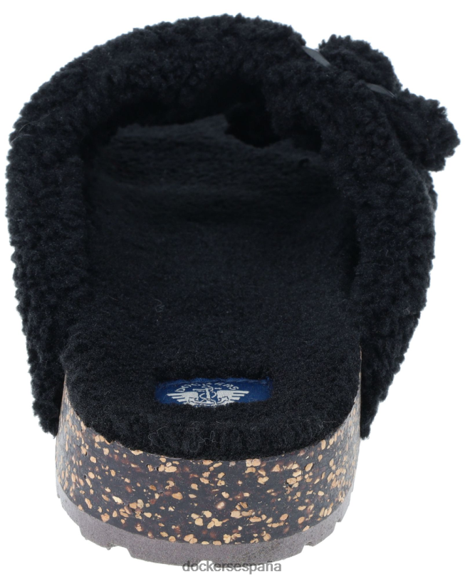 pantuflas sherpa con 2 hebillas hombres Dockers carbón - negro zapatos 8F04061004
