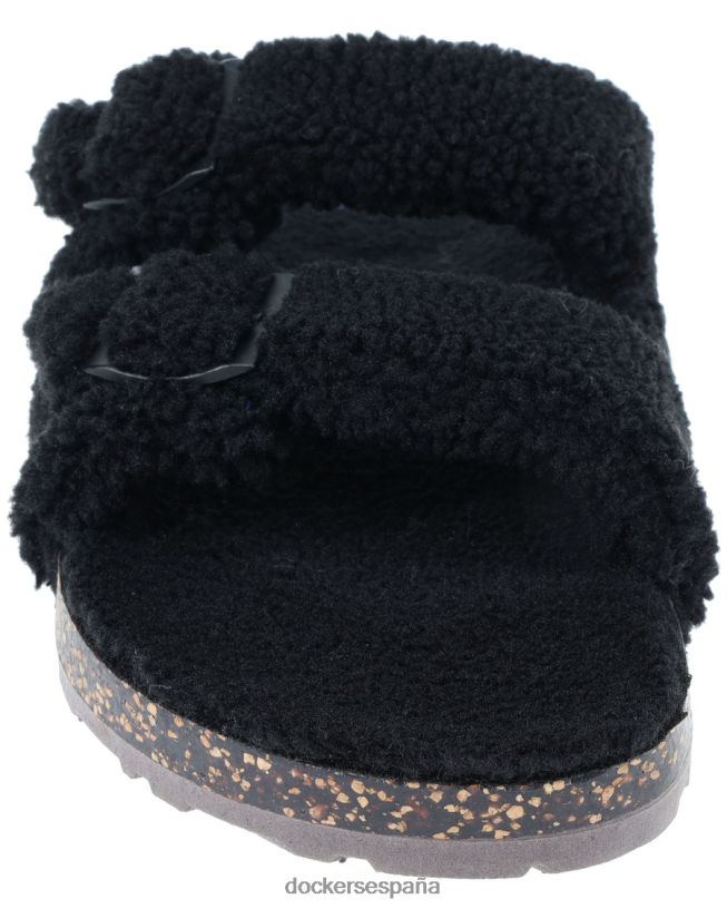 pantuflas sherpa con 2 hebillas hombres Dockers carbón - negro zapatos 8F04061004