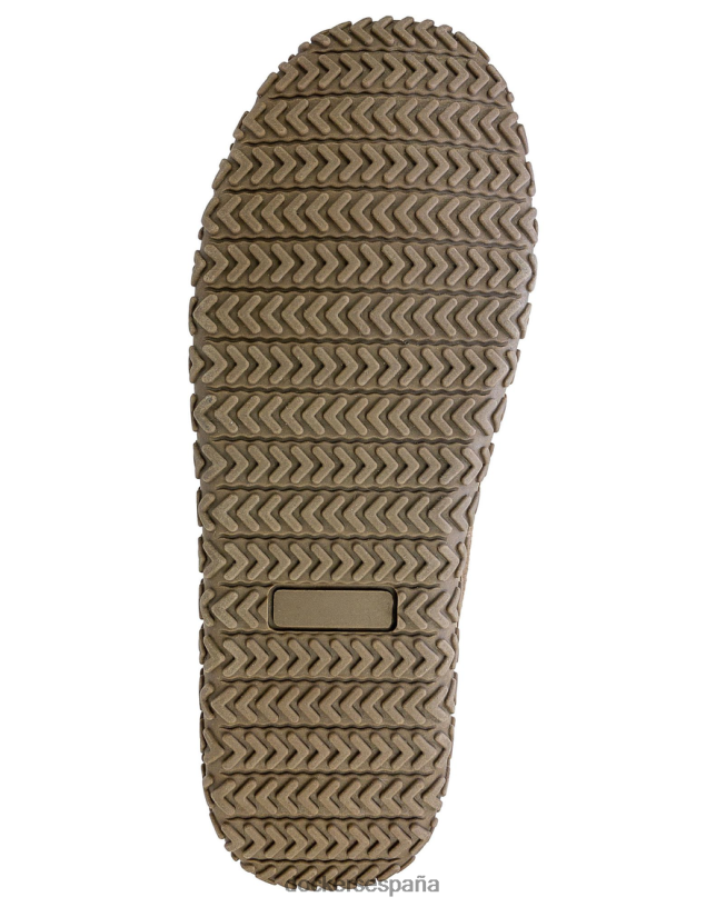 pantuflas tipo mocasín de lana con cuello enrollado hombres Dockers marrón zapatos 8F04061086