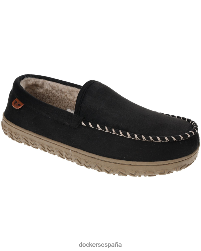 pantuflas tipo mocasín de microgamuza resistente hombres Dockers negro zapatos 8F04061070