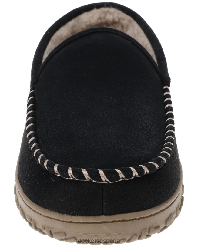 pantuflas tipo mocasín de microgamuza resistente hombres Dockers negro zapatos 8F04061070