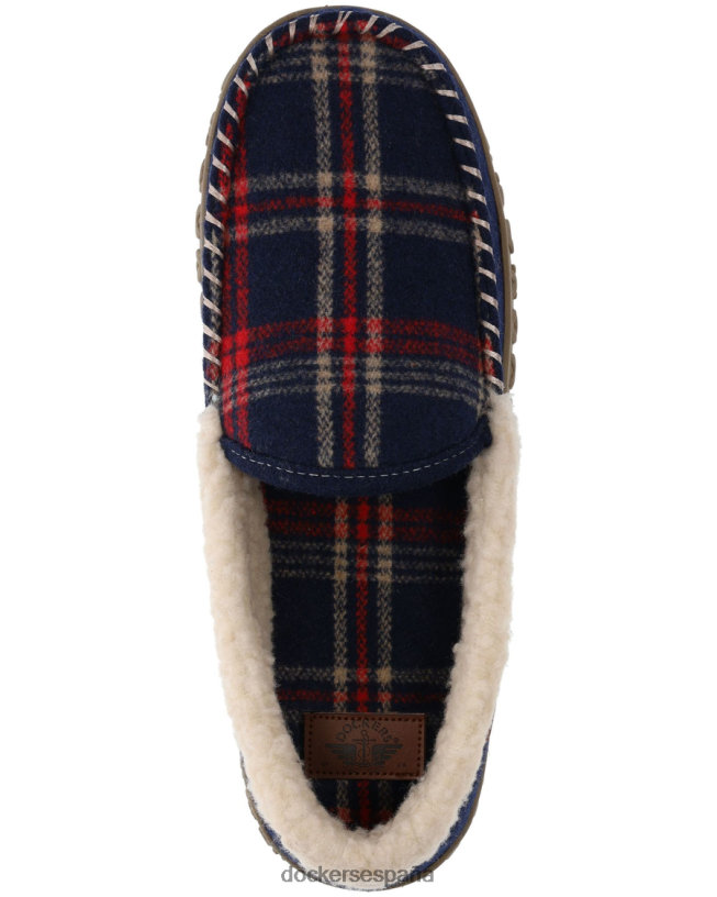 pantuflas tipo mocasín veneciano hombres Dockers Azul marino zapatos 8F04061090
