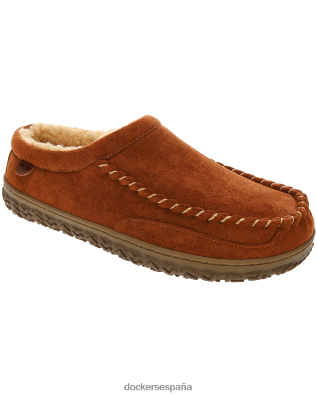 pantuflas tipo zueco de microgamuza hombres Dockers Castaño zapatos 8F04061068
