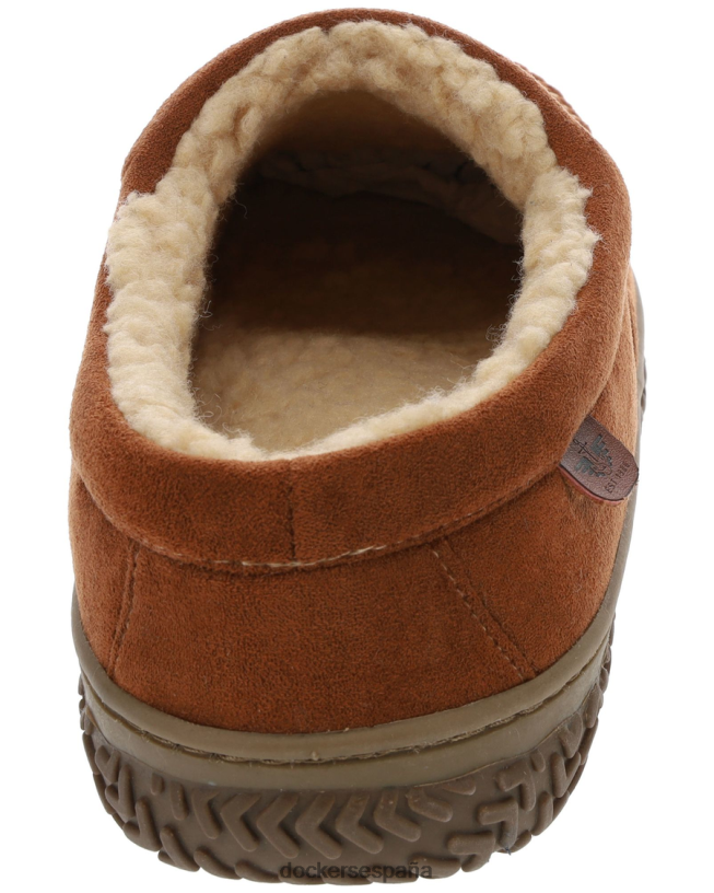 pantuflas tipo zueco de microgamuza hombres Dockers Castaño zapatos 8F04061068