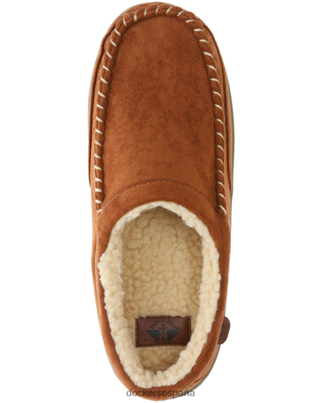 pantuflas tipo zueco de microgamuza hombres Dockers Castaño zapatos 8F04061068
