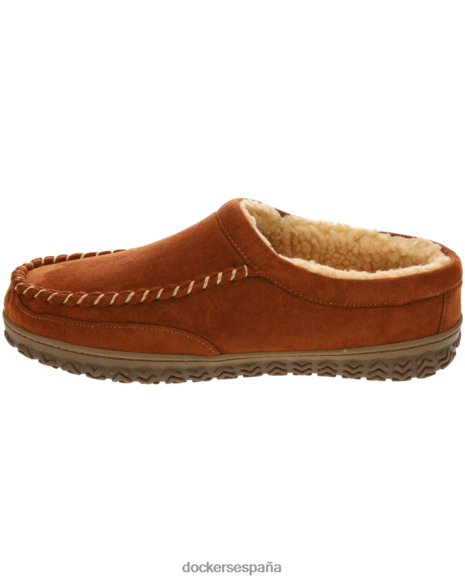 pantuflas tipo zueco de microgamuza hombres Dockers Castaño zapatos 8F04061068