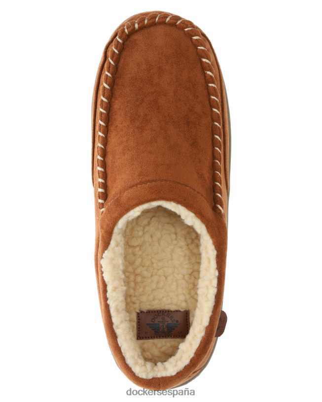 pantuflas tipo zueco de microgamuza hombres Dockers Castaño zapatos 8F04061068